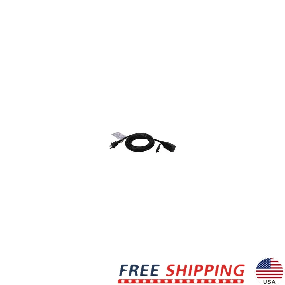 

15FT 3 Outlet Power Extension Cord AC Male to Female 2 Prong Long Cable with Safety Cover Computers UL Listed