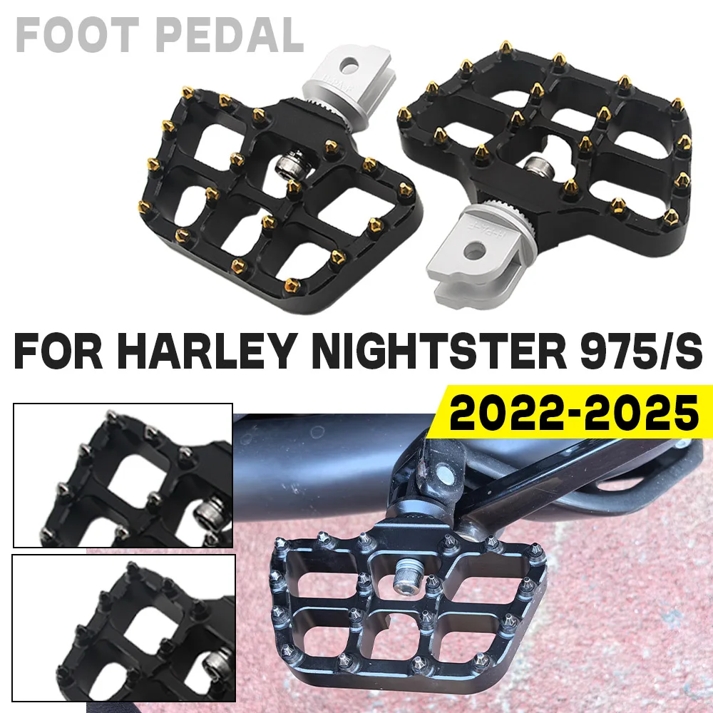 

Для Harley Nightster 975 975S 2022-2025 2023 2024 широкая подножка для мотоцикла, регулируемые подножки, подставки для педалей, детали мотоцикла