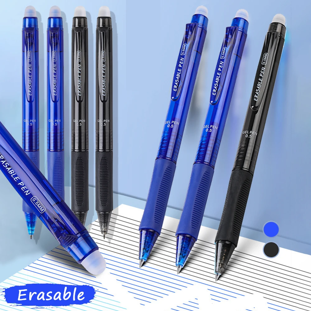 Large Capacity Press Erasable  - Gel Ink Pen Set 评论和价格