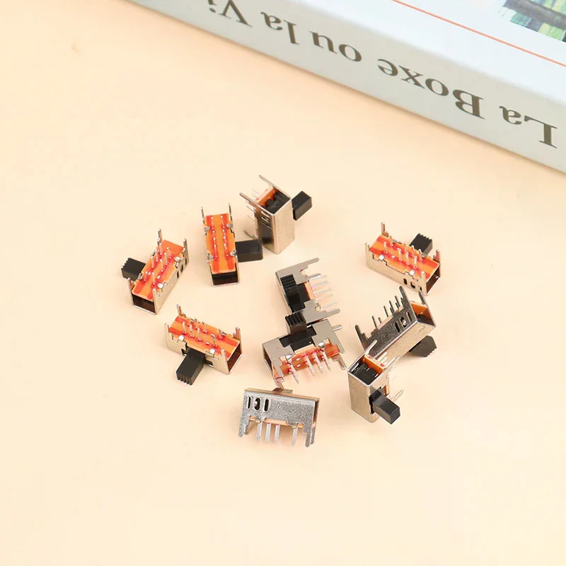 /PFU/Sk23d05g6 3-gear Toggle Switch Double Row 8-pin Horizontal Sliding High Quality Durable For Daily Use Home Office 10Pcs