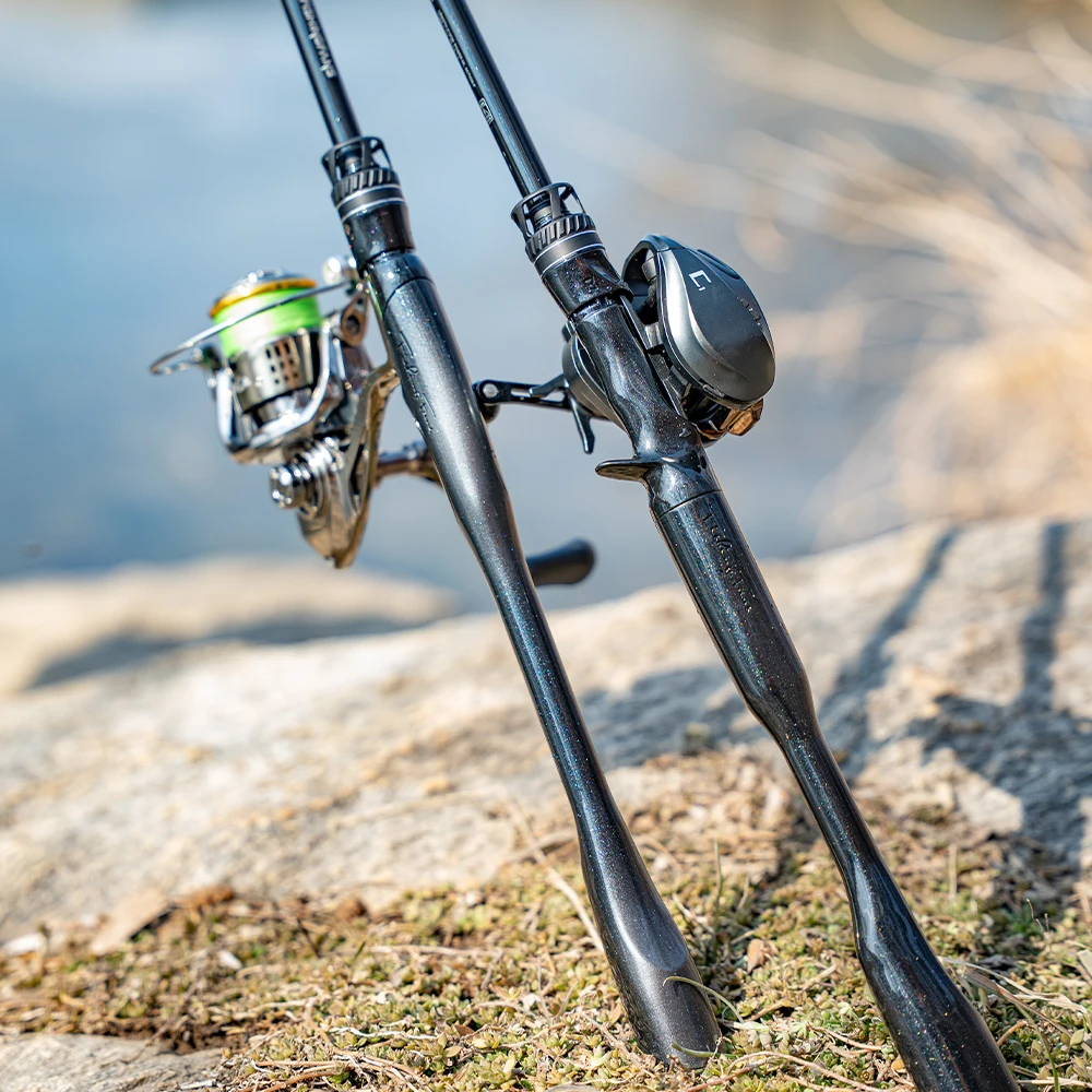 FISHINGFANS Fast Action Rod LS Guide Spinning Casting Bass Pike Catfish Rod Trouts Perch 30T Carbon L ML M Angelrute – Detail 9