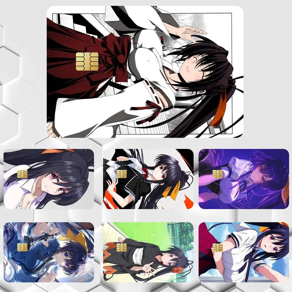 Akeno Himejima High School DXD  Sticker Film Tape Skin for Credit Card Debit Card Cartoon Waterproof Stickers