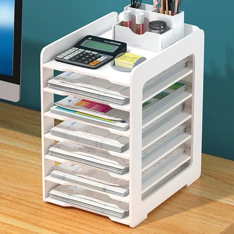 Bill sorting storage box office supply storage shelf reimbursement document classification multi-layer invoice box