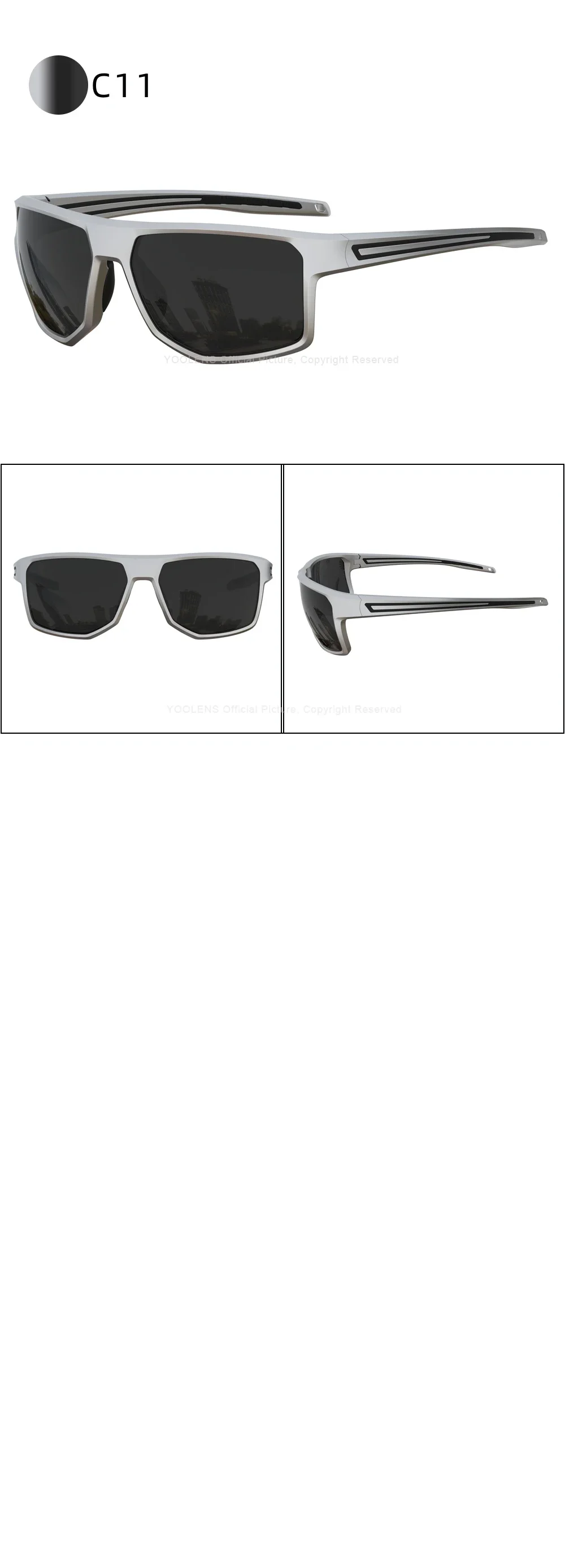 VEITHDIA Polarisierte quadratische Vintage-Sonnenbrille TR90 VA012 Sport-Sonnenbrille für Männer und Frauen, Angeln, Laufen, Radfahren, Golf, Fahren – Detail 17