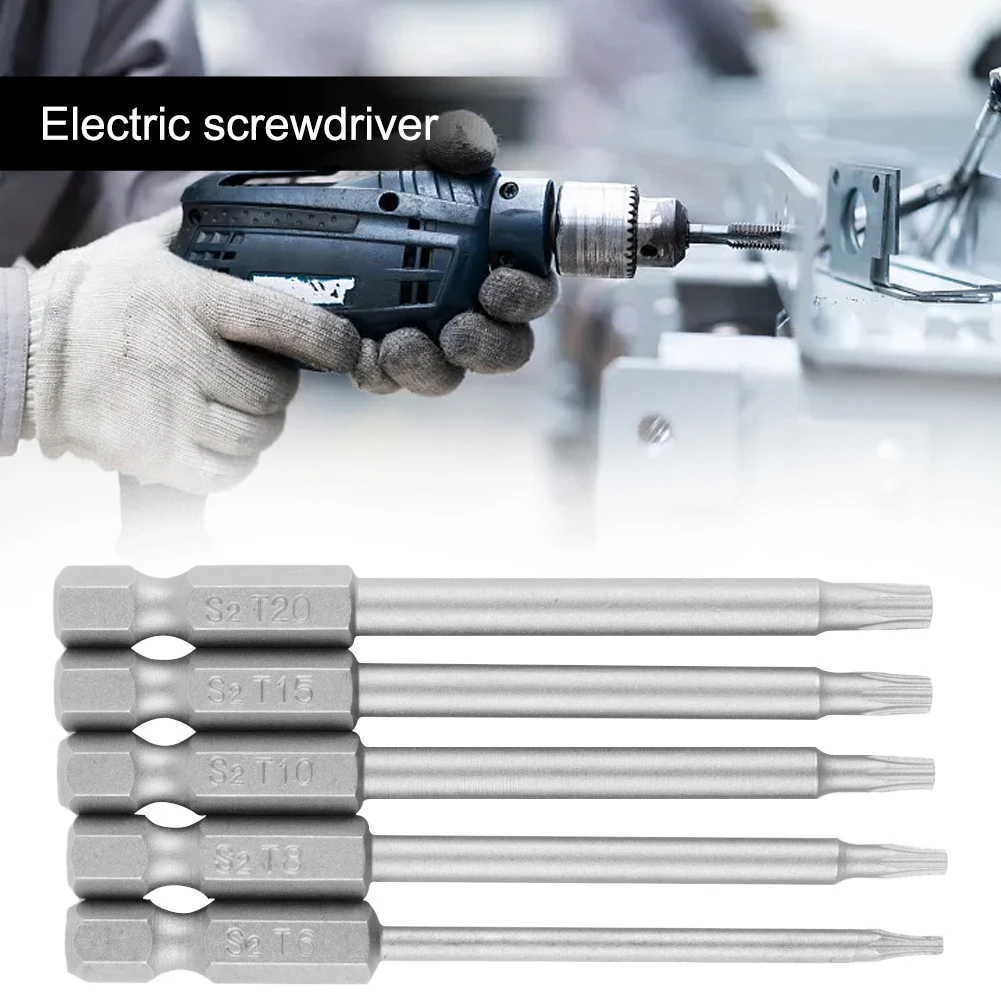 

Magnetic Torx Screwdriver Bit Electric Screwdriver Hand Screwdrivers Air Drills T6 T8 T15 T20 75mm / 2.95Inch