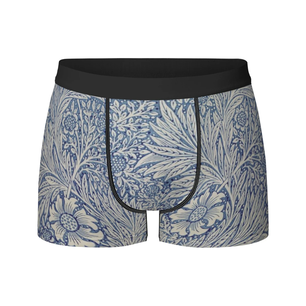 William Morris - Marigold Milk Silk Man Underwear Boxer Men Underpants Men's Panties Boxers Shorts