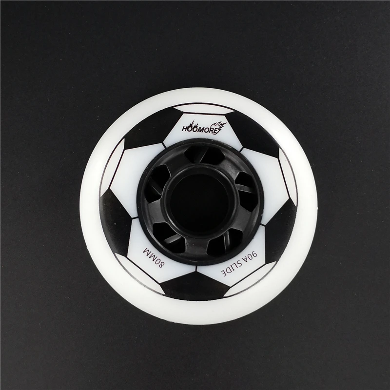 سوبر تستحق 90A 80 مللي متر 76 مللي متر 72 مللي متر عجلة التزلج على الجليد مع كرة القدم الطباعة الشريحة التزلج الإطارات 72 76 80 مضمنة Ruedas 8 قطعة/الوحدة