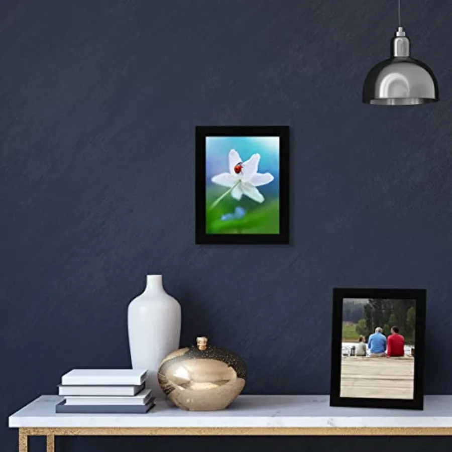 Picture Frame with Shatter-Resistant Glass - 5.8x8.3 Frame with Engineered Wood - Signature Collection - Frames for Tabletop an