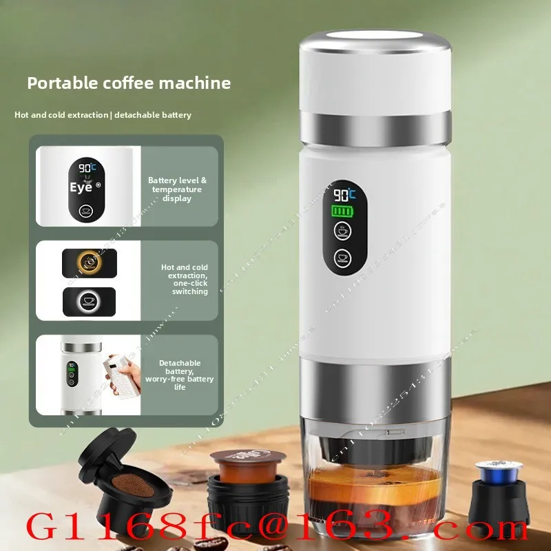 Portable Capsule Coffee Machine Removable Battery Electric Small Wireless Heated Coffee Machine