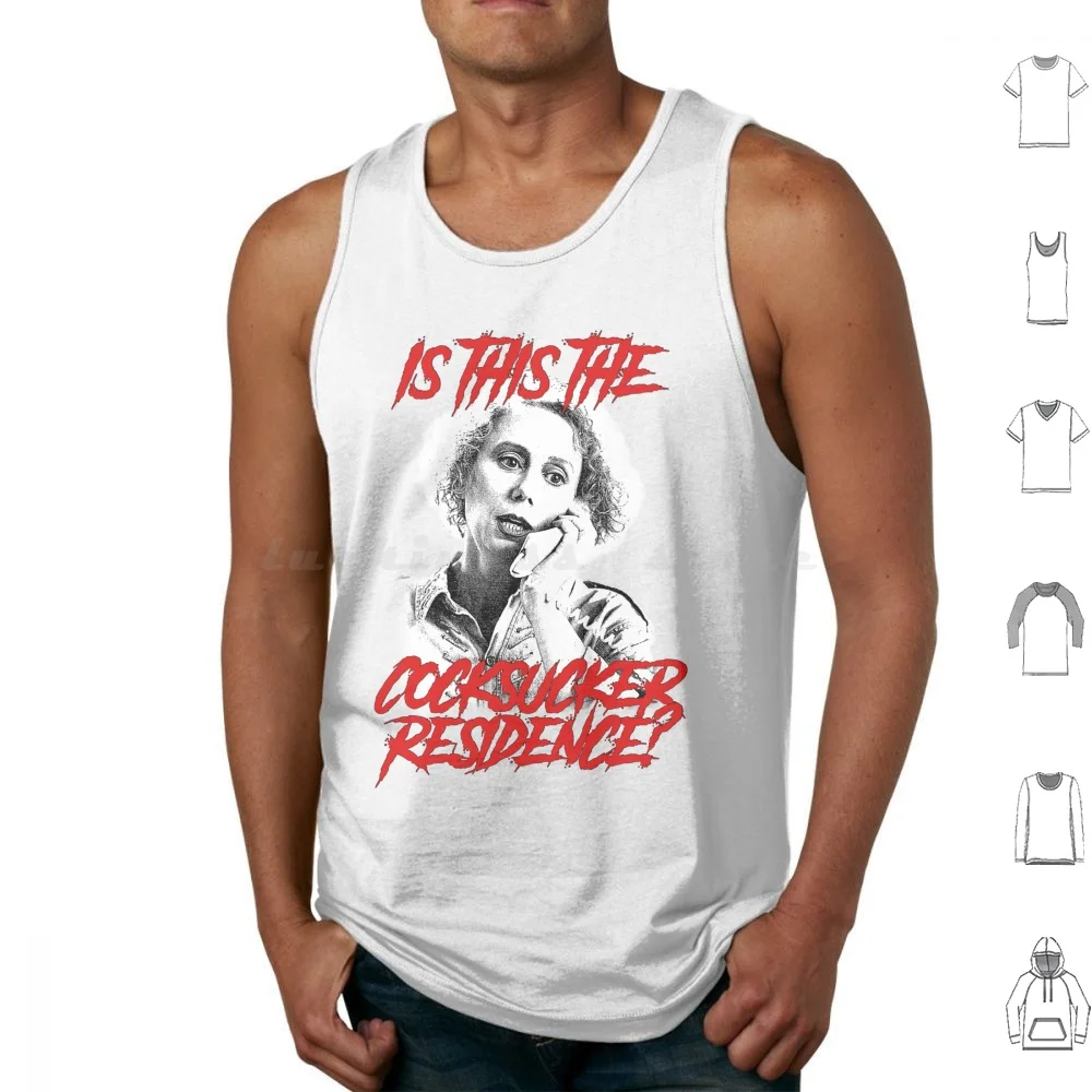 Is This The Cocksucker Residence ? Tank Tops Print Cotton