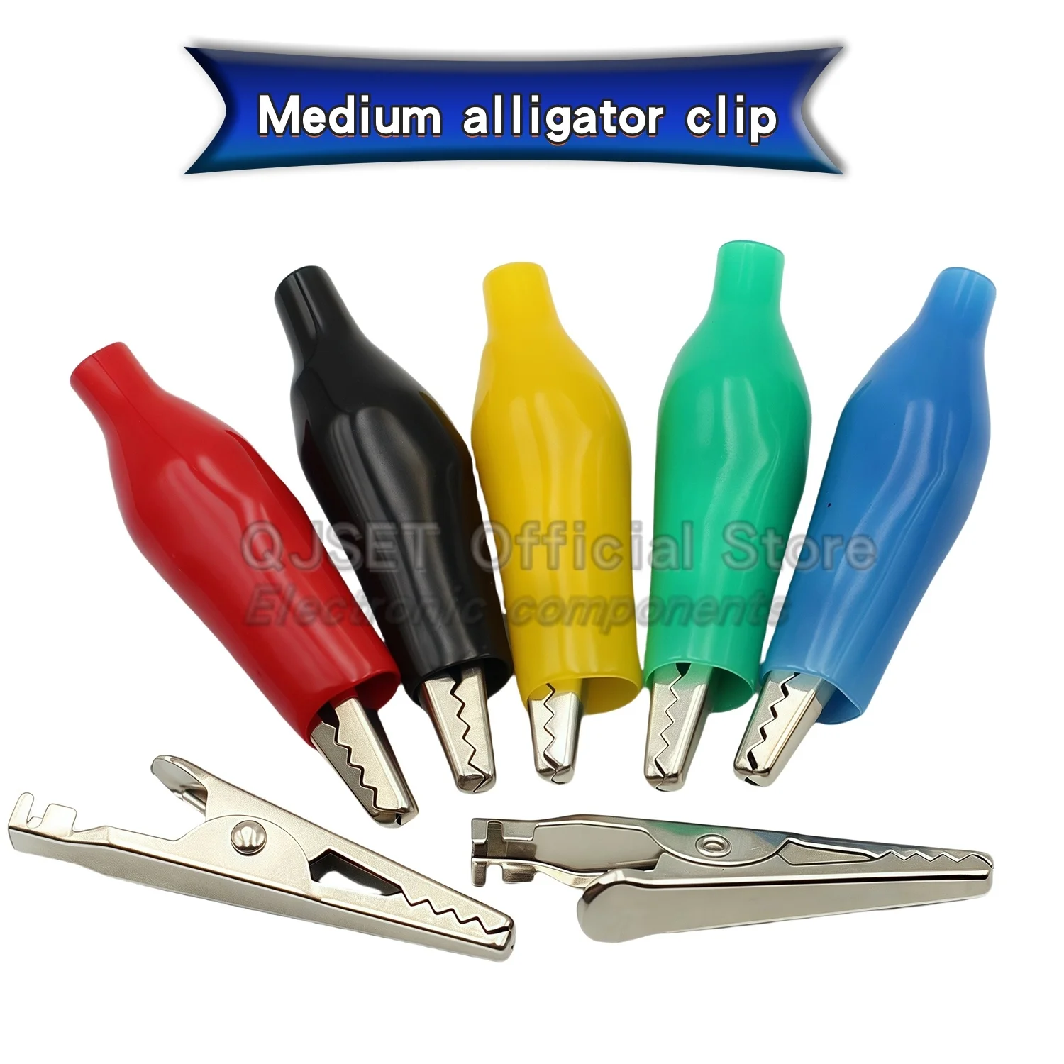 20 ชิ้น 28/35/45 มม.คลิปจระเข้โลหะ G98 ช่างไฟฟ้า CLAMP ห้องปฏิบัติการทดสอบโพรบเมตรโฟลเดอร์สีดำสีแดงคลิปสำหรับแบตเตอรี่รถยนต์