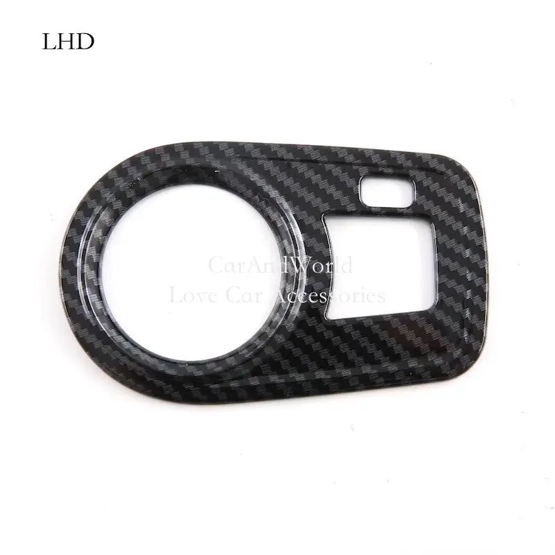 LHD&RHD Carbon Fiber Interior Headlights Adjust Switch Left Control Panel Cover Trims For MG 4 MG4 EV 2022-2024 Car Accessories