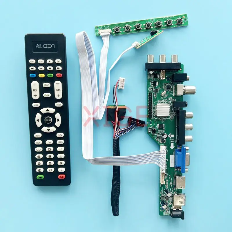 

For LTN160AT06-A01/H01/T01/U01 Driver Board DIY Kit USB+DHMI+VGA+2AV DVB Digital Signal 16" 1366*768 Laptop Display 40-Pin LVDS