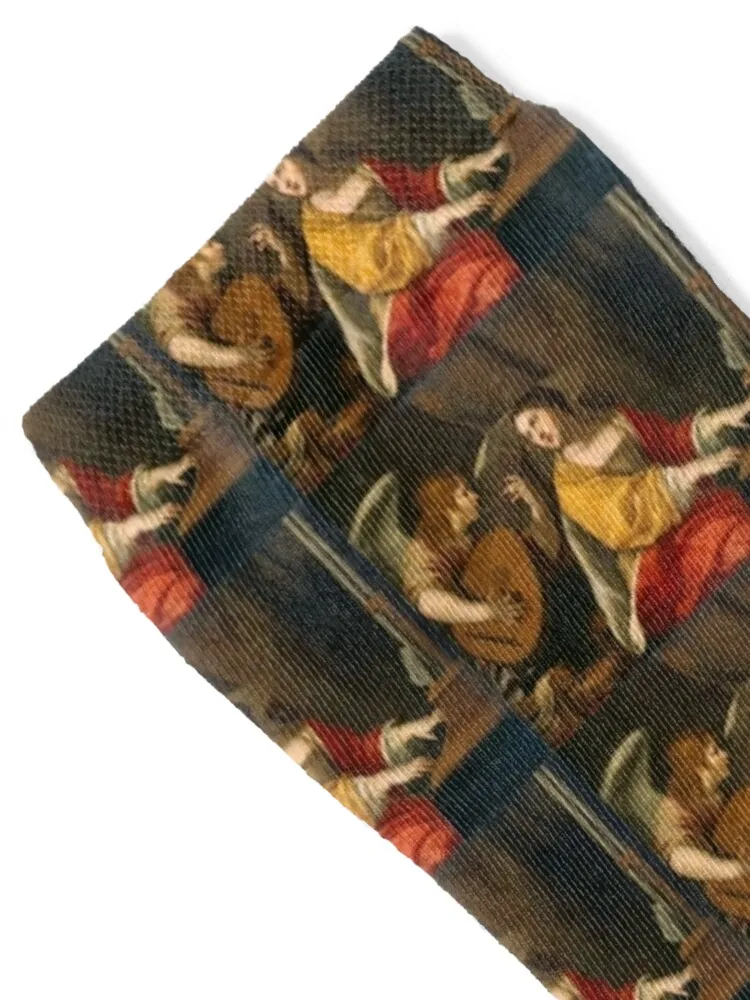 Catholic Saint Cecilia Socks floral tennis winter gifts designer Man Socks Women's