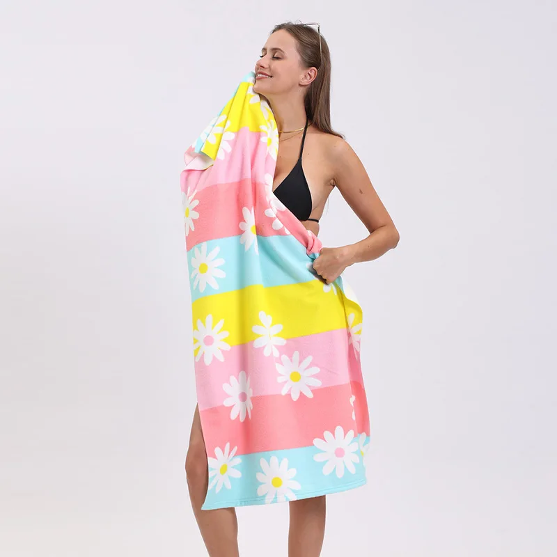 Ultra Fine Fiber Bath Towel With Absorbent Cartoon Print Beach Towel Is Soft And Does Not Shed Hair Adult 70 * 140cm