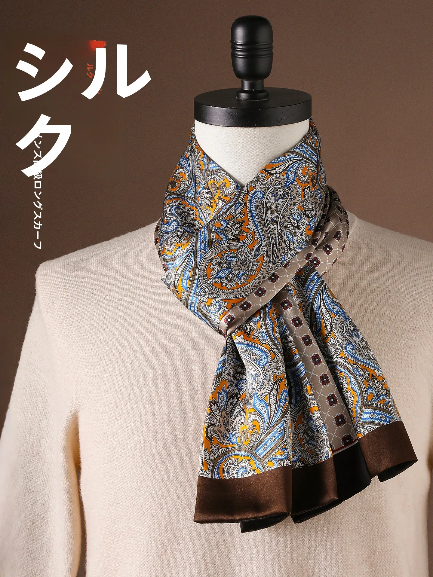 silk-scarf-men's-high-end-spring-lightweight-ne-wrap-korean-sle-double-sided-youth-middle-aged-ly-floral-pattern