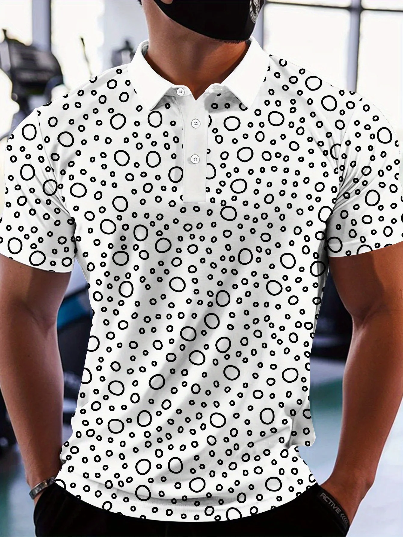 2026 Summer New Style Men's Short-Sleeved Polo Shirt With 3D Dots Pattern Print - Street Casual Fashion Style ropa hombre - view 3