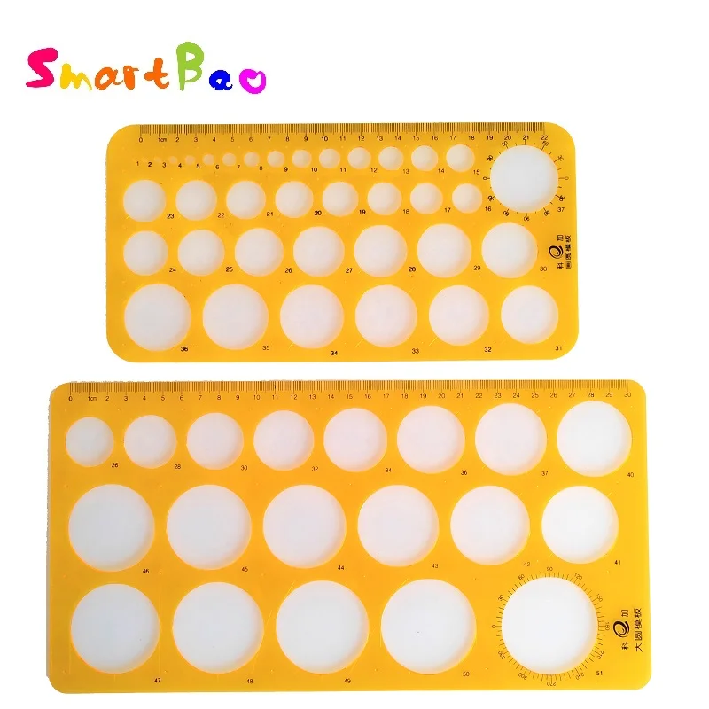 Professional Circle Template Ruler Set – Multi-Size Drawing Circle Stencil  | Drafting Tool for Students, Engineers & Designers