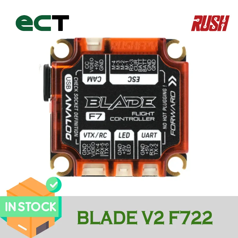 

RUSH BLADE F722 30x30 Flight Controller For Analog V2 Version RushFPV