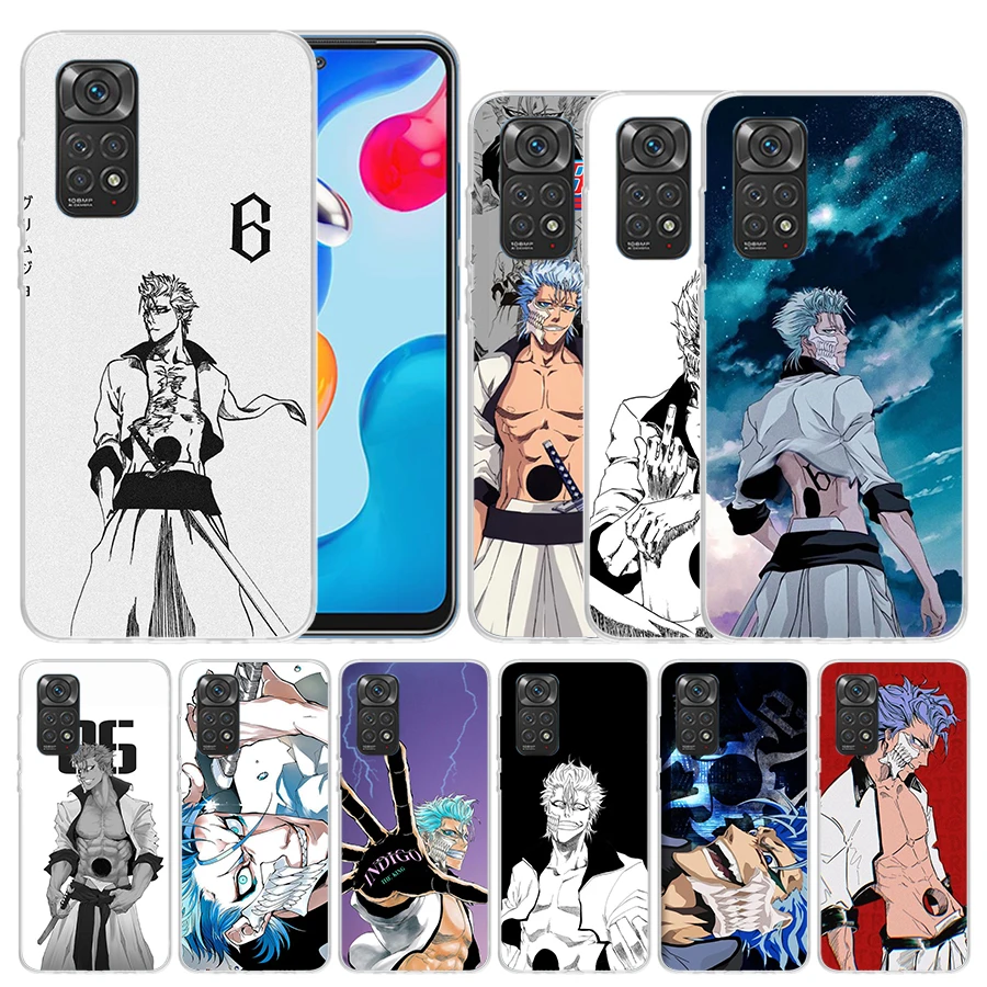 Bleach Grimmjow Cover for Xiaomi Redmi Note 12 12S 13 11S 11T 11E 10S 10 Pro Phone Case Print 11 9S 9 9T 8 8T 7 Plus Coque