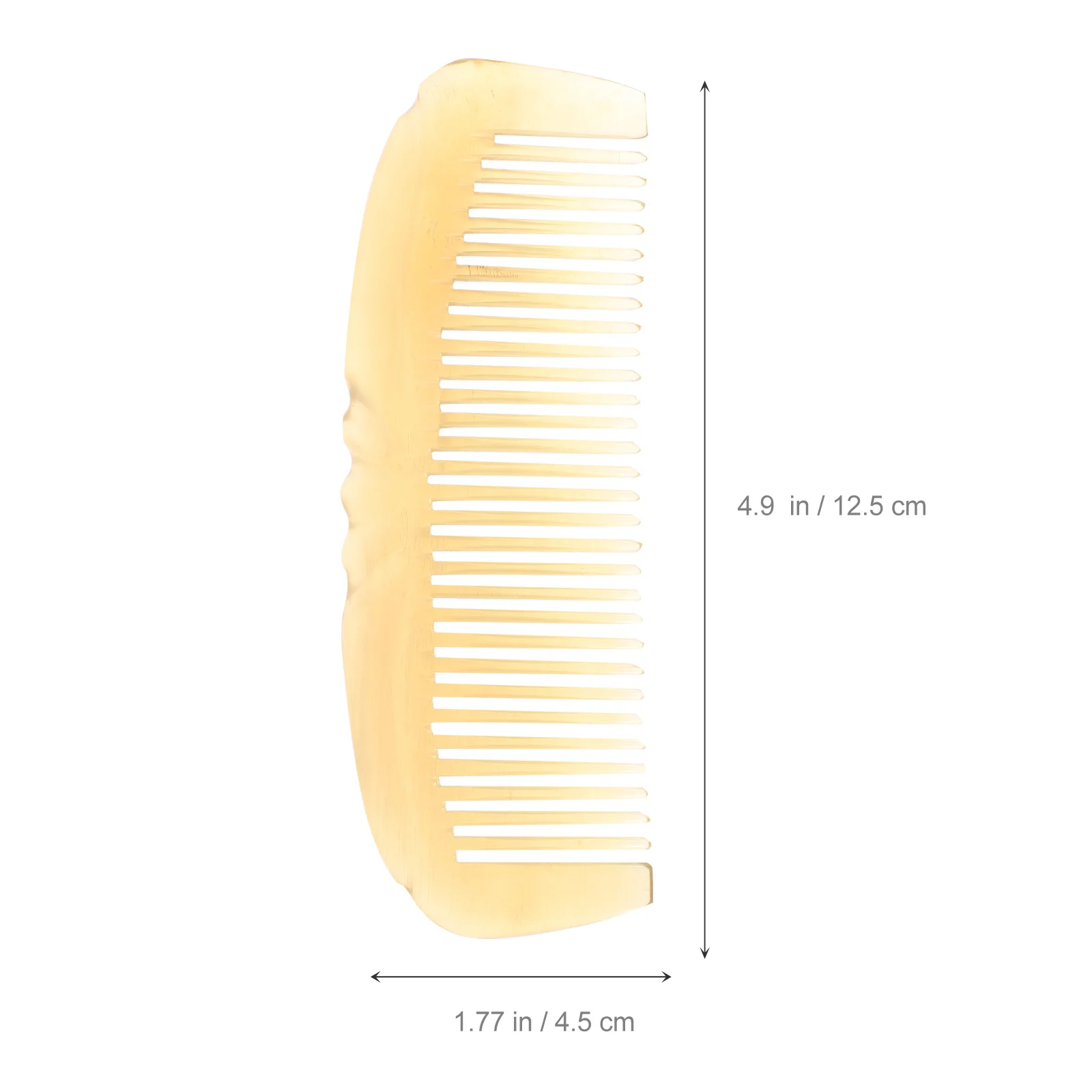 

1pc Handmade Sheep Horn Comb High Grade Smooth Hair Care Multi-Purpose Salon Massage Comb For Family Durable Non-Scratch Gift