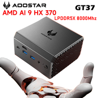 AOOSTAR GT37 AMD Ryzen AI 9 HX 370 MINI PC Radeon 890M LPDDR5X 32GB 8000MHz M.2 SSD OCulink USB4 WiFi7 BT5.4 Gaming Computer