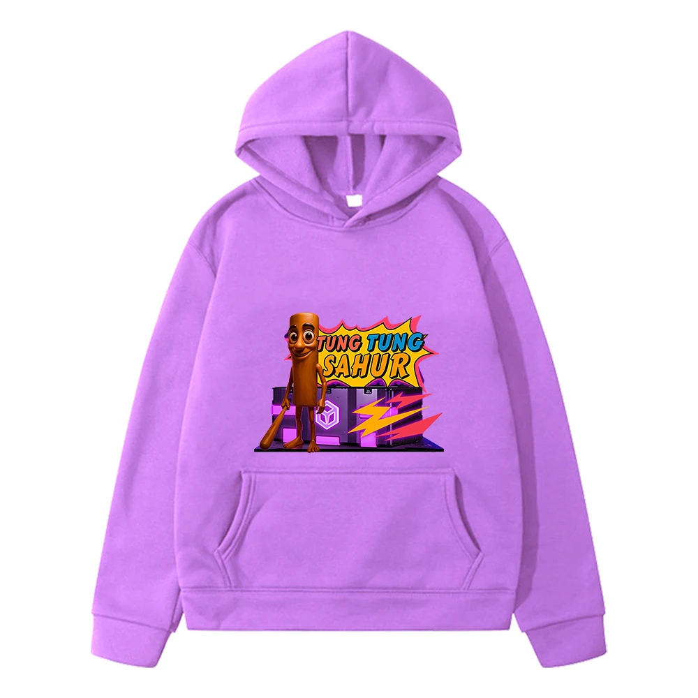 Kawaii هوديس تونغ تونغ ساهر طباعة البلوز أنيمي هوديي جاكيت من الصوف هالوين الخريف الفتيان البلوز Y2K الاطفال ملابس الفتيات