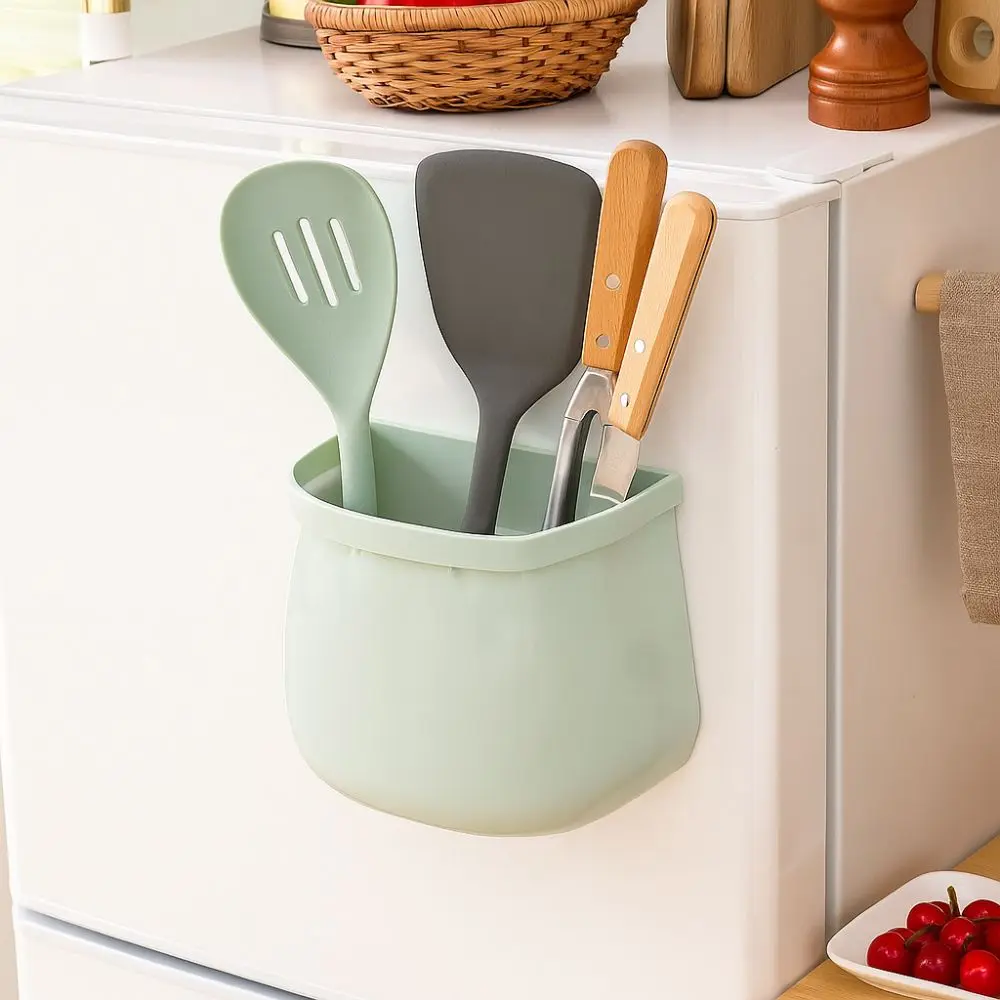 

Pen Holder Plastic Magnetic Storage Box Multi-Purpose Cute Refrigerator Organizer Space Saver Kitchen Storage Rack Dormitory