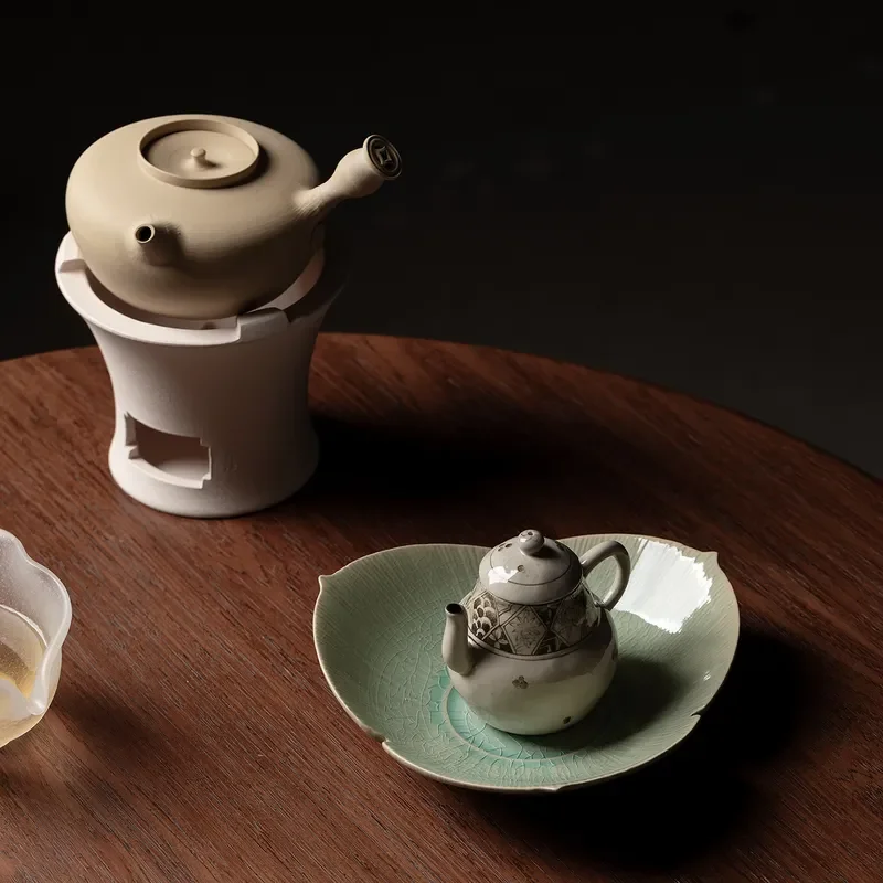 Jingdezhen Ceramic Teapot Hand Painted Nansui Pattern Medium Size Ancient Style Kung Fu Tea Set Traditional Pottery Vessel