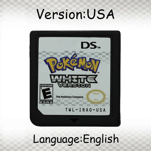 NDS Spielmodul Pokemon Schwarz Weiß Platin HeartGold SoulSilver USA EUR FRA ITA NOE AUS ESP Version für DS 2DS 3DS Konsole