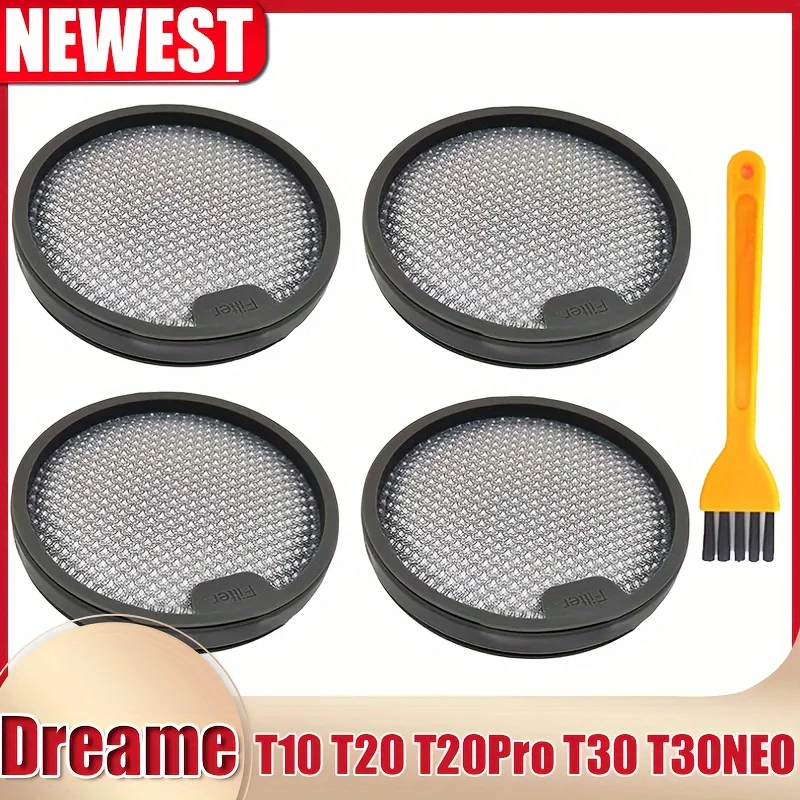 1/2/4pcs, HEPA Pre-Filter For Dreame T10 T20 T30 For Xiaomi G9 G10 Vacuum Cleaner Durable And Washable Replacement Parts view 5