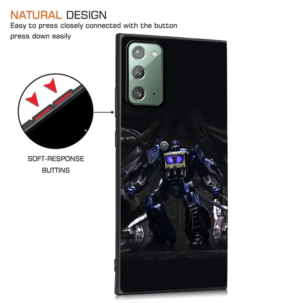 Transformers Autobot Case for Samsung Galaxy Note 20 Ultra 10 Plus 9 8 TPU Phone Cover Note 10 Lite Black Soft Shell Funda Capa image 4
