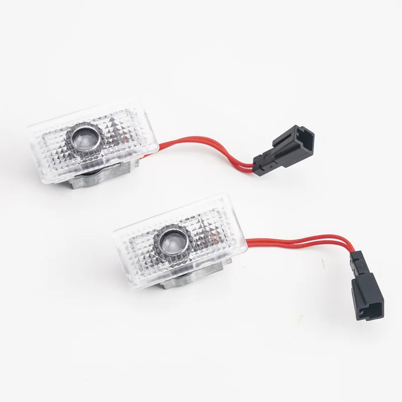 2/4pcs Car Door LED Logo Projector Lights HD Welcome Light 3D Laser Ghost Shadow Light for Tesla Model Y 3 S X Car Accessory view 3