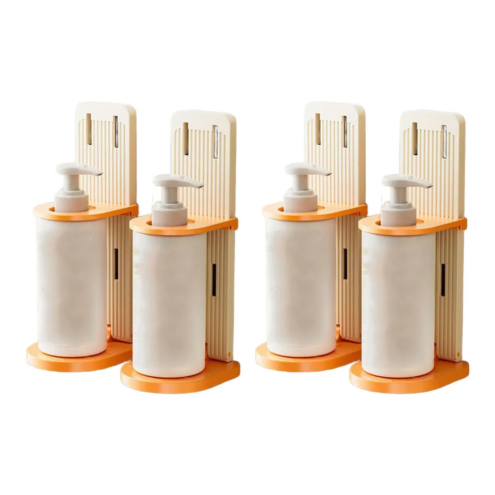Adjustable height vertical bathroom shower gel shampoo storage rack for maximizing space and organizing toiletries