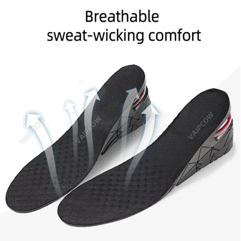 Height Increase Insoles Air Cushion Elevator Shoe Insole Lifts Kits Inserts for Men Women Taller Insoles 3-9cm Variable Height