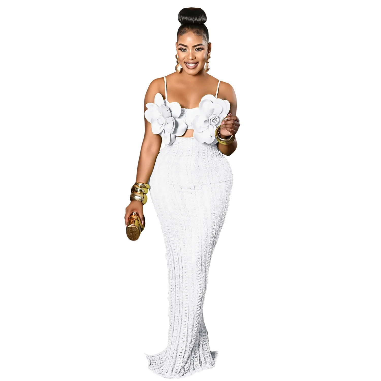 Robes africaines pour femmes élégantes Dashiki Spaghetti sangle fleur Maxi robe dames traditionnel afrique vêtements fée longue robe