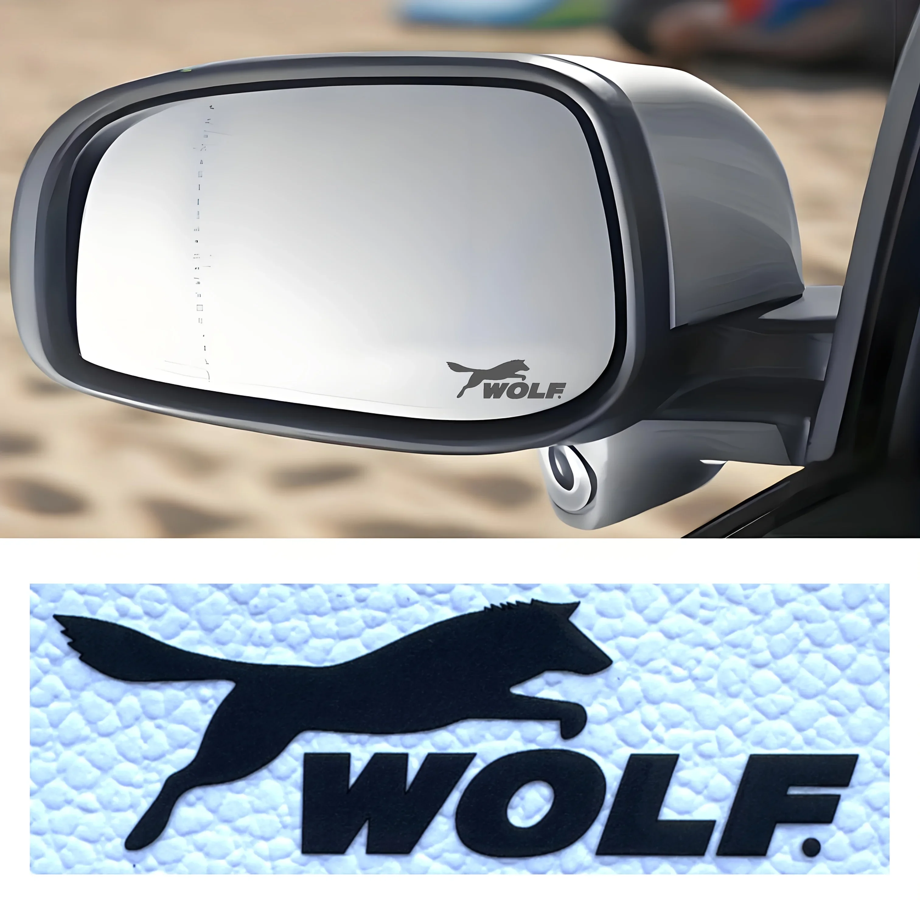 

2 шт./компл. автомобильная наклейка с изображением животных «Волк», выставочная авто наклейка, отличительный предмет для автомобильного стиля