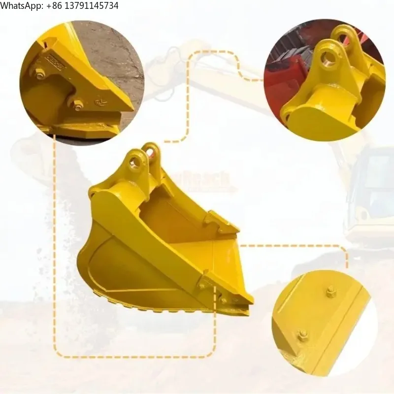 High-Quality Mini Excavator Soil Stones Sieving Screening 360 Degree Rotating Bucket
