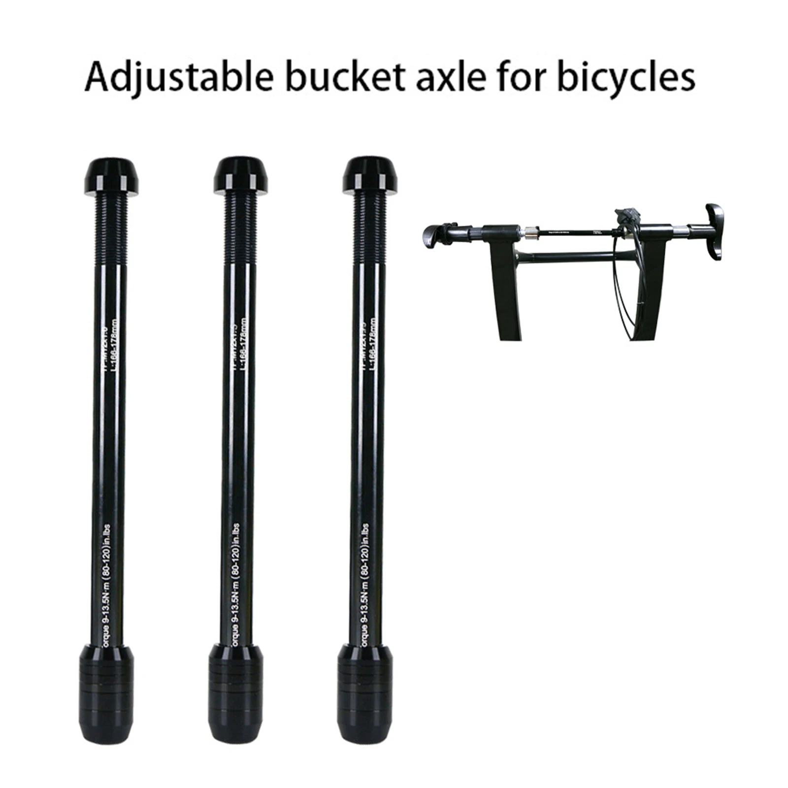 Bicycle Axle Mountain Bike Riding Platform Rear Wheel Axle Trainer Thru Axle String Skewer 12x142-148mm P1.5/P1.75/P1.0   Adjust