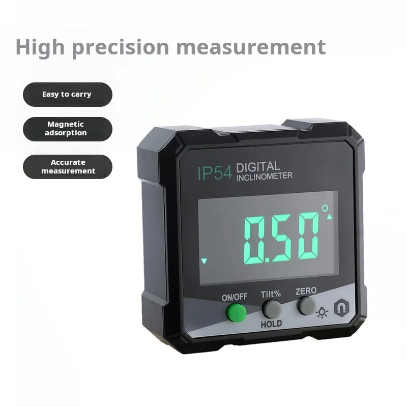 hit productDigital Display Inclinometer Box Protractor  Angle, Slope, and Level Measurement Tool