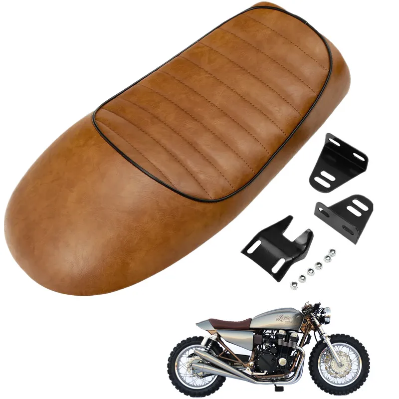 For Honda CB750 CG125 For Yamaha SR XJ Motorcycle Acsessories Brown Hump Vintage Retro Saddle Cafe Racer Seat