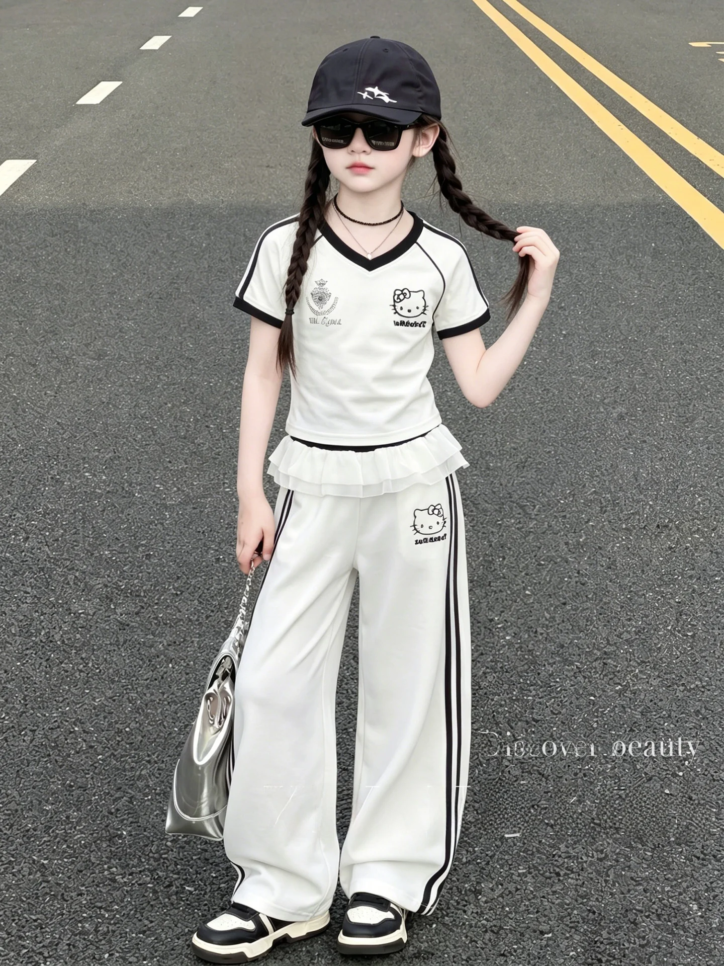 set-sportivo-estivo-per-ragazze-manica-corta-stile-coreano-abbigliamento-casual-per-bambini-tessuto-traspirante-in-rete-ideale-come-regalo-scolastico