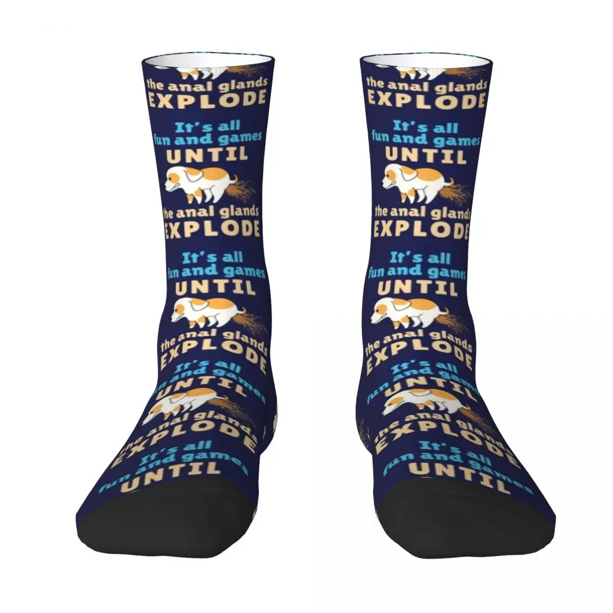 

Veterinarian Vet Tech It's All Fun and Games Until the Anal Glands Explode Socks luxury designer Climbing Boy Socks Women's