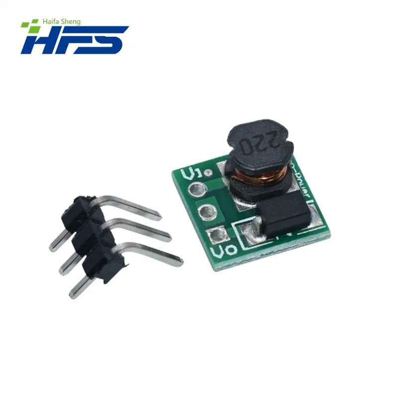 Placa Step-Up do conversor do impulso da tensão do módulo do poder, 0.9-5V a 5V, DC-DC, 1.5V, 1.8V, 2.5V, 3V, 3.3V, 3.7V, 4,2 V a 5V