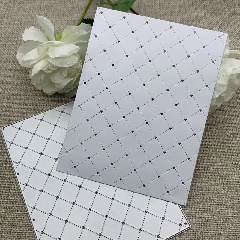 

Heart hole rectangular frame Metal Cutting Dies For DIY Scrapbooking Decorative Embossing Handcraft Die Cutting Template Mold