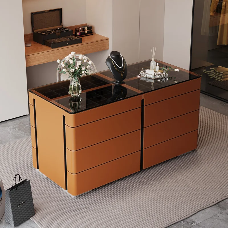 

Light Luxury Jewelry Display Cabinet Jewelry Locker Dressing table Toiletries vanity desk chest of drawers Bedroom furniture