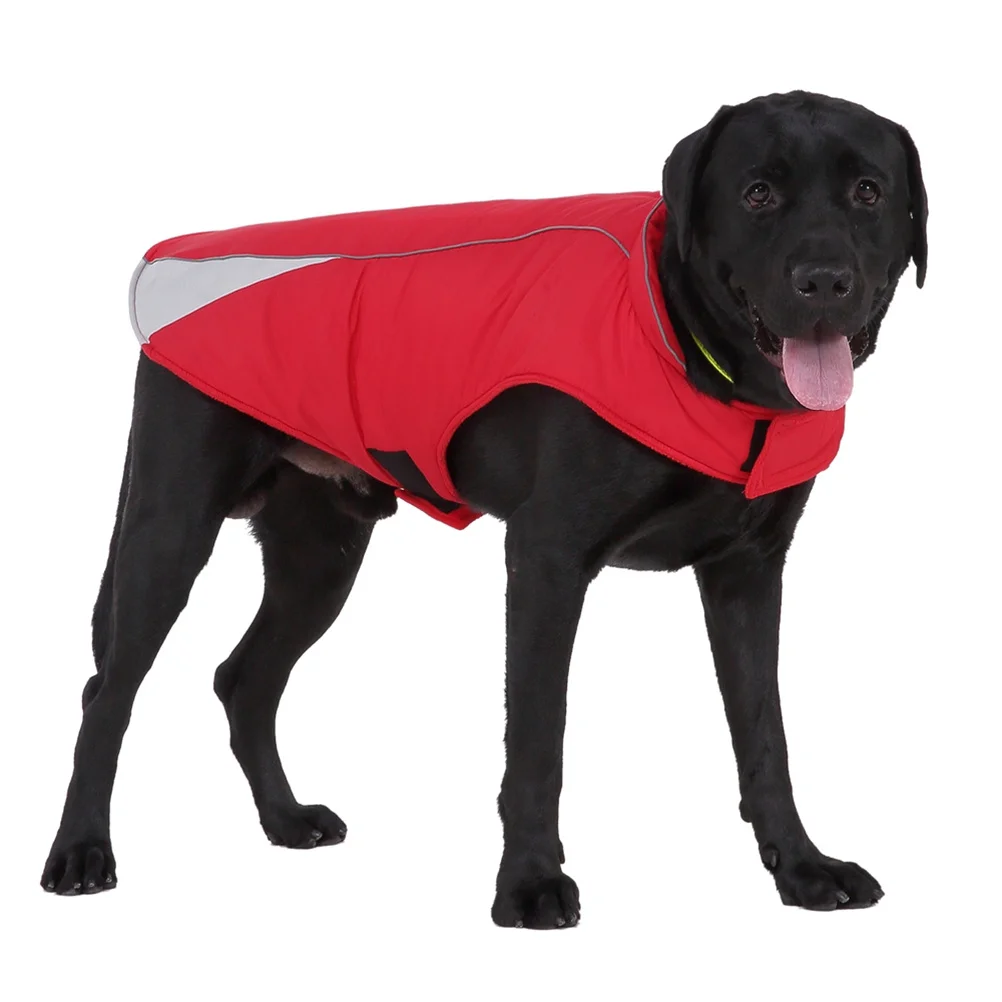 

Pet Reflective Raincoat Dog Jacket Outdoor Durable Waterproof Lightweight Puppy Coat For Walking Jogging Traveling Party