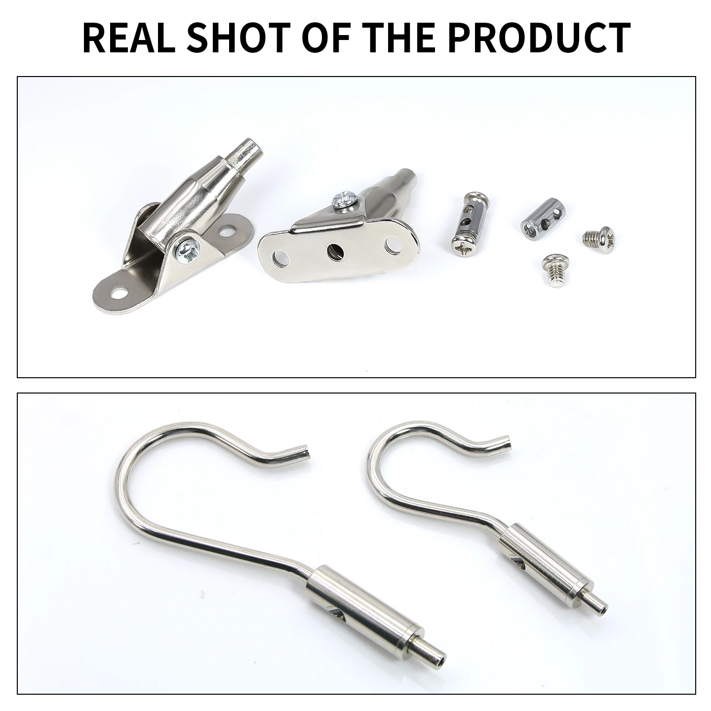 Immagine 5: Cavo di Sospensione in Acciaio Inox 304 da 1,5mm, Gancio da 17mm/27mm, Kit Regolabile con Fune in Acciaio