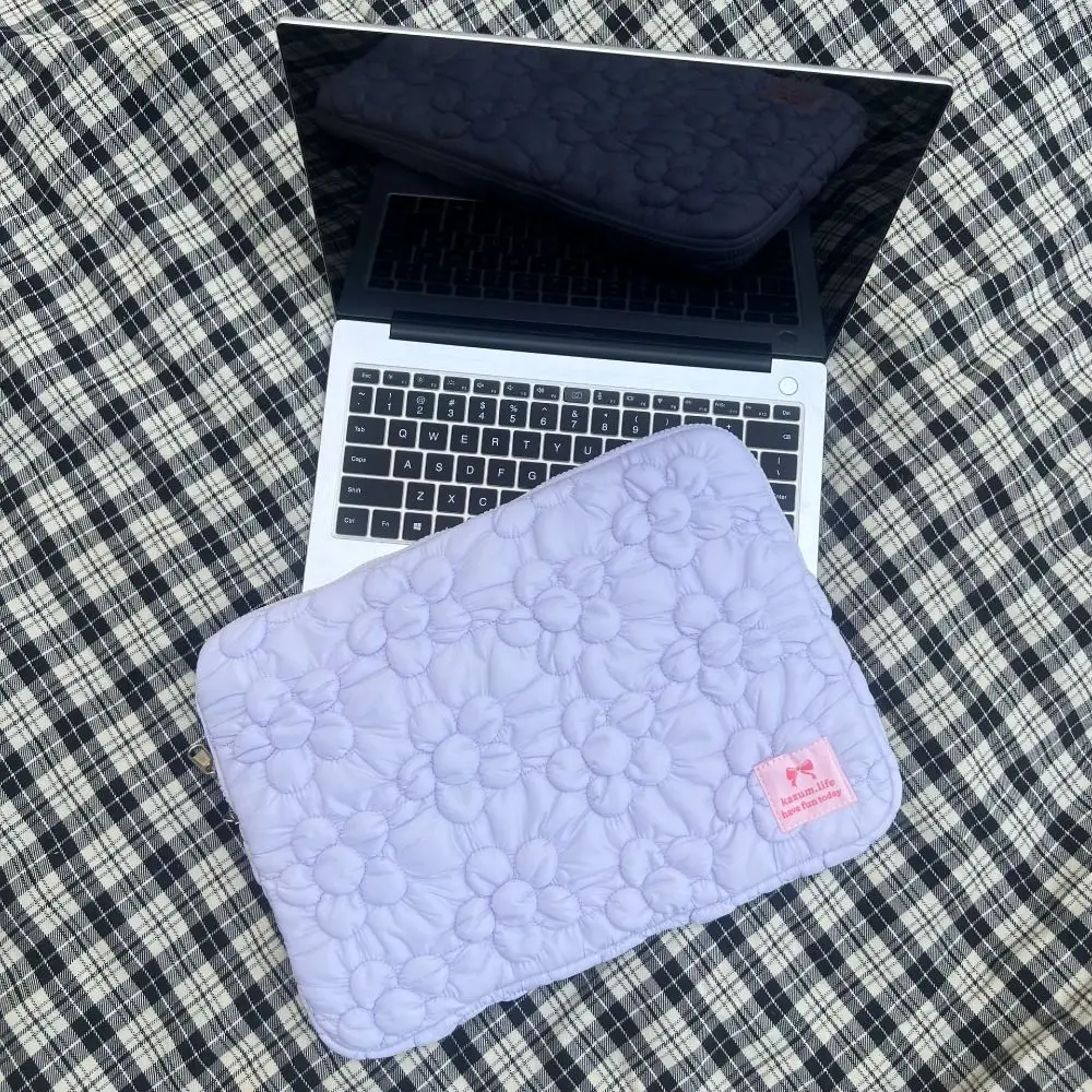 

Милый противоударный чехол для ноутбука с цветами, большая вместительная сумка для ноутбука, ультратонкая модная защитная сумка для планшета