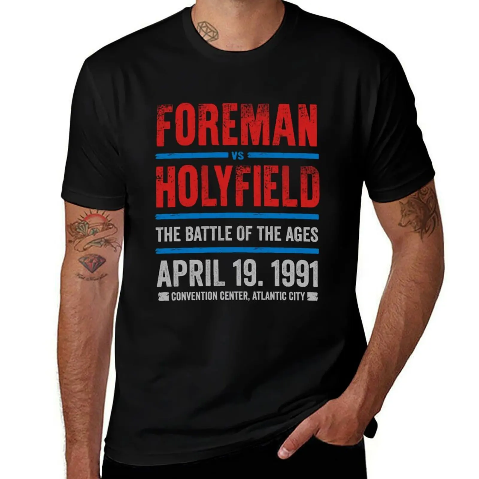 Foreman vs Holyfield T-Shirt Big and Tall Loose Fit T-Shirt